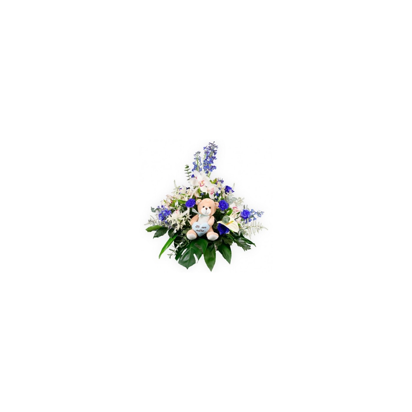 CESTA DE FLORES PARA NIO