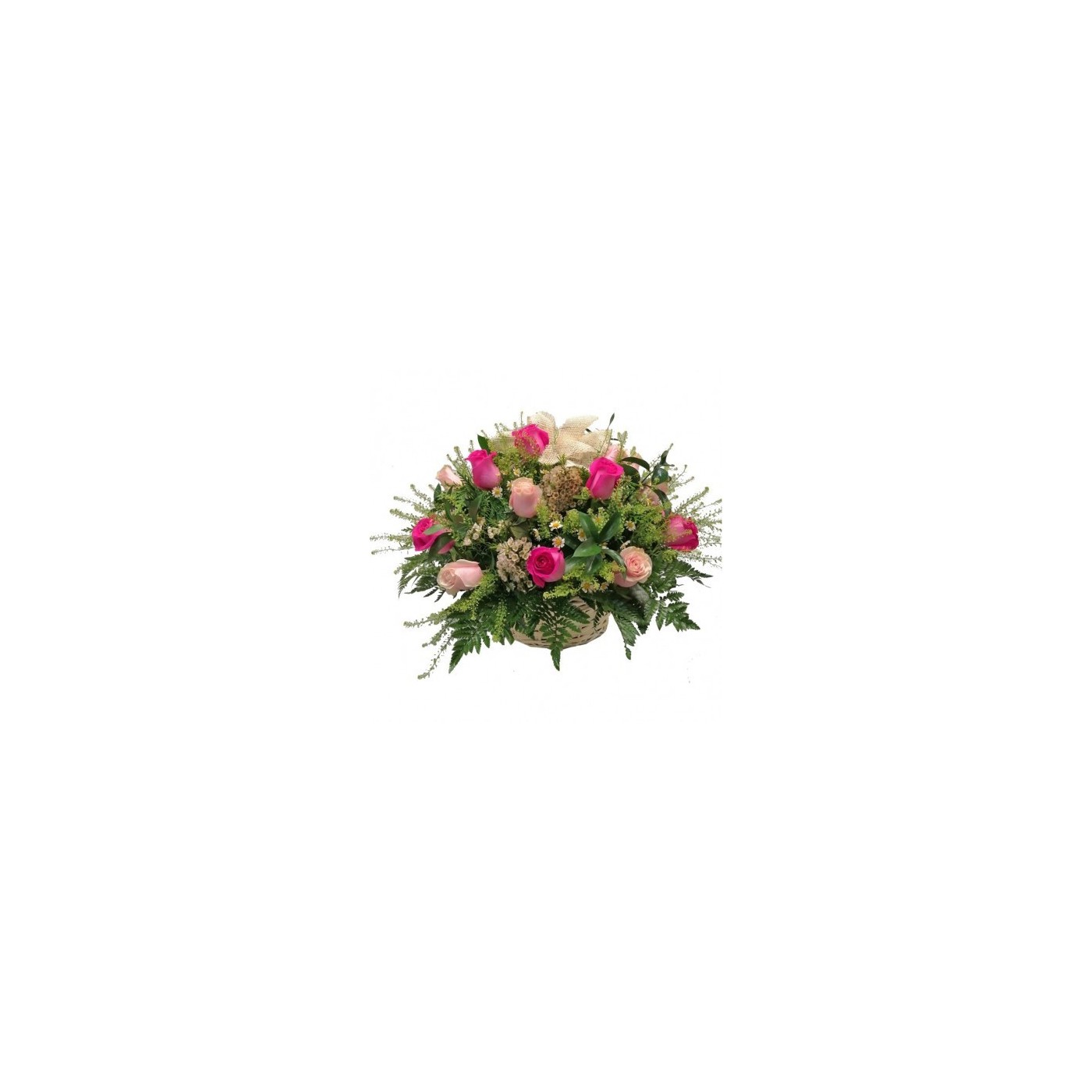 CESTA DE FLORES TOPAZ