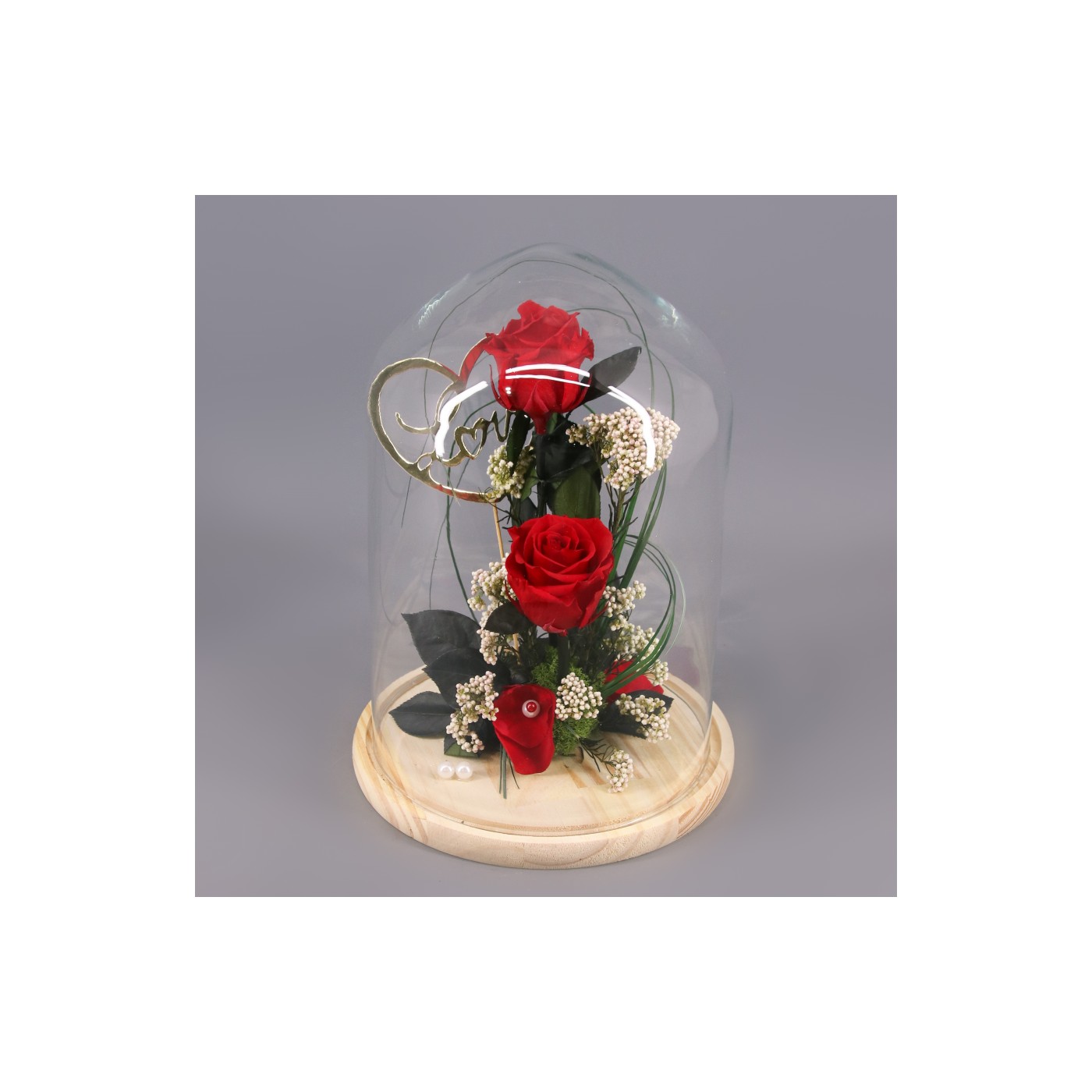 Cúpula rosa preservada