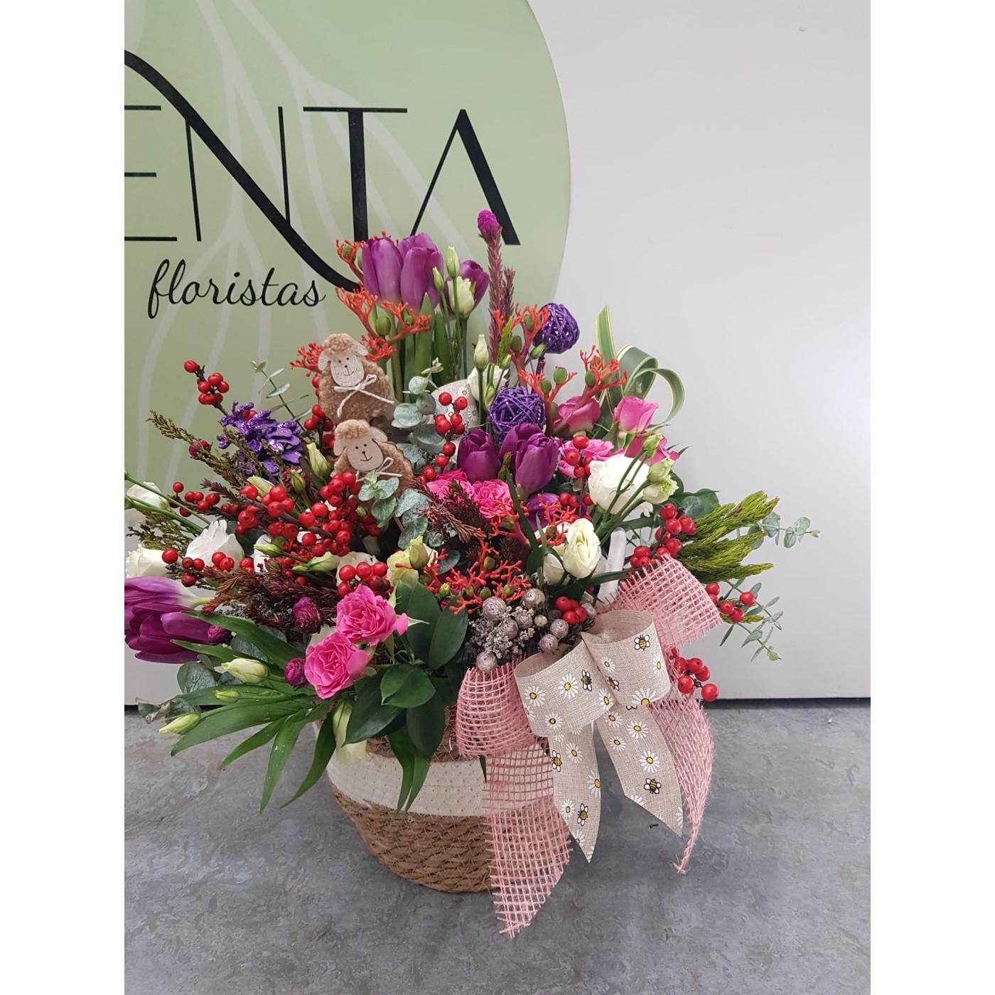 cesta oasis floral