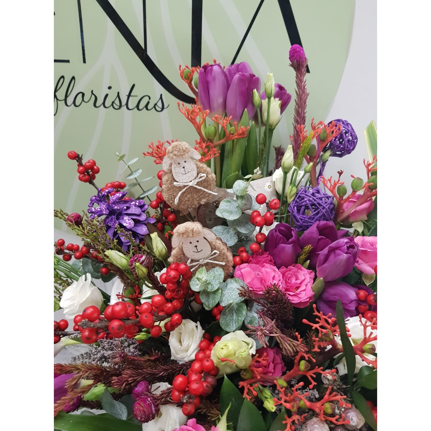 cesta oasis floral