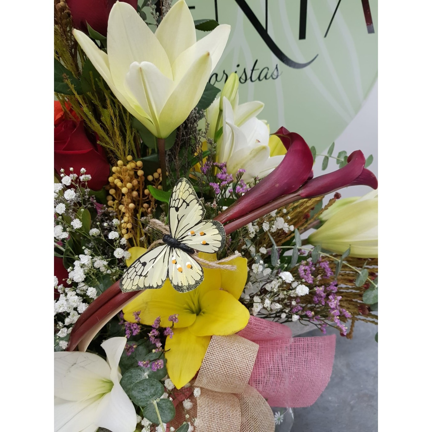 cesta oasis floral