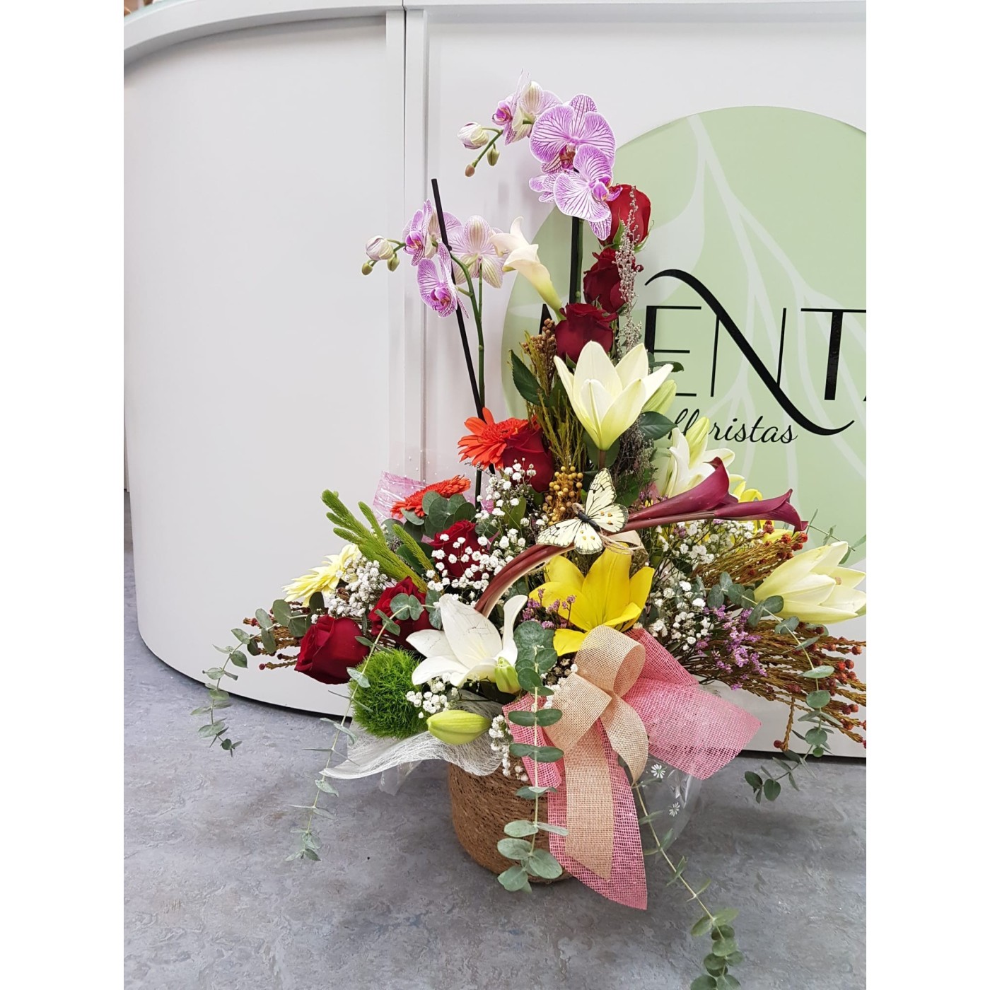 cesta oasis floral