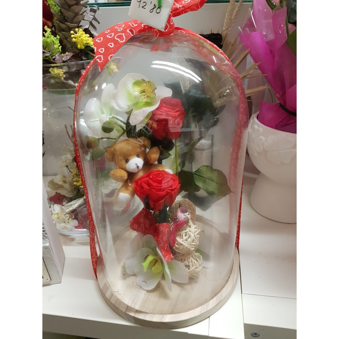 Cúpula rosa preservada