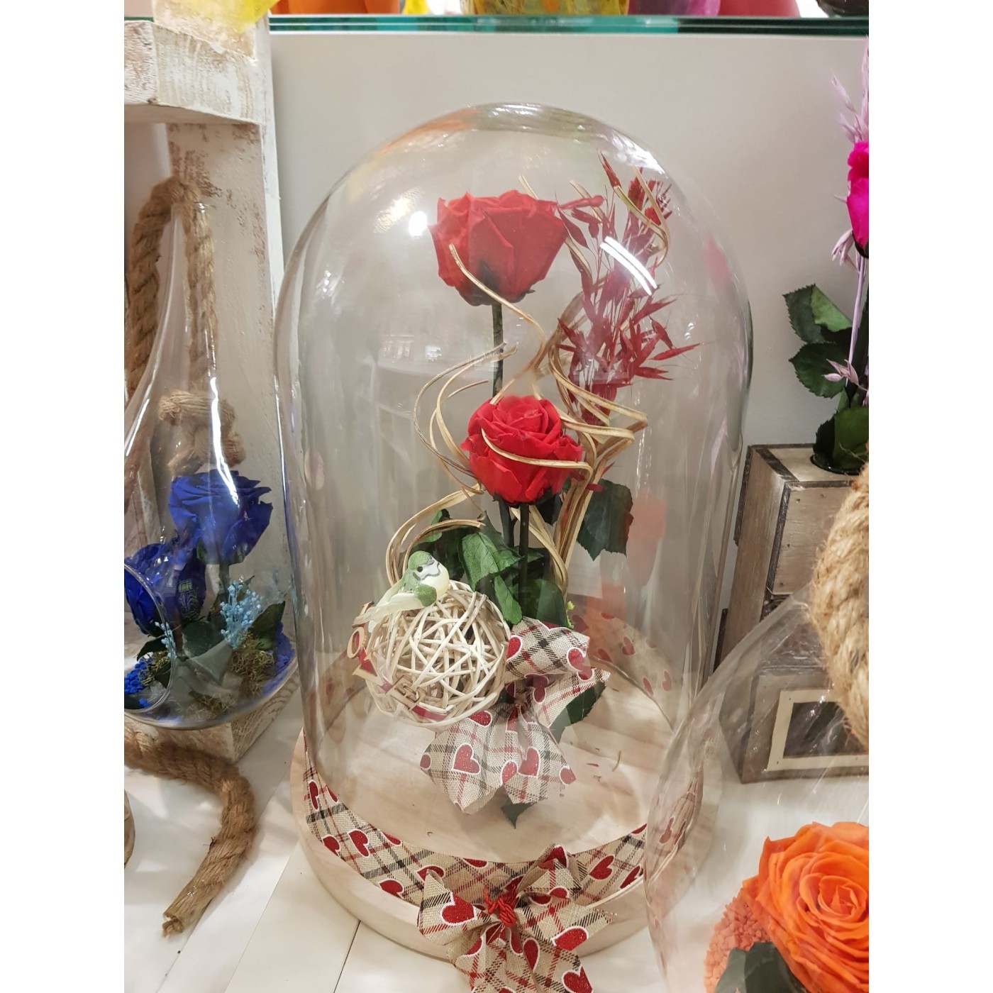 Cúpula rosa preservada