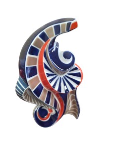 Escultura cerámica abstracta
